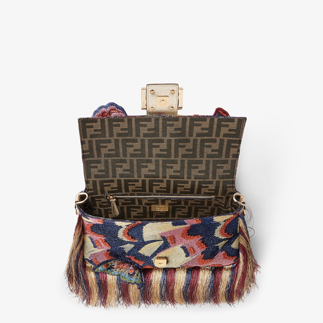 FENDI Baguette® Bag with multicolor lamé Night Butterfly embroidery - Image 5